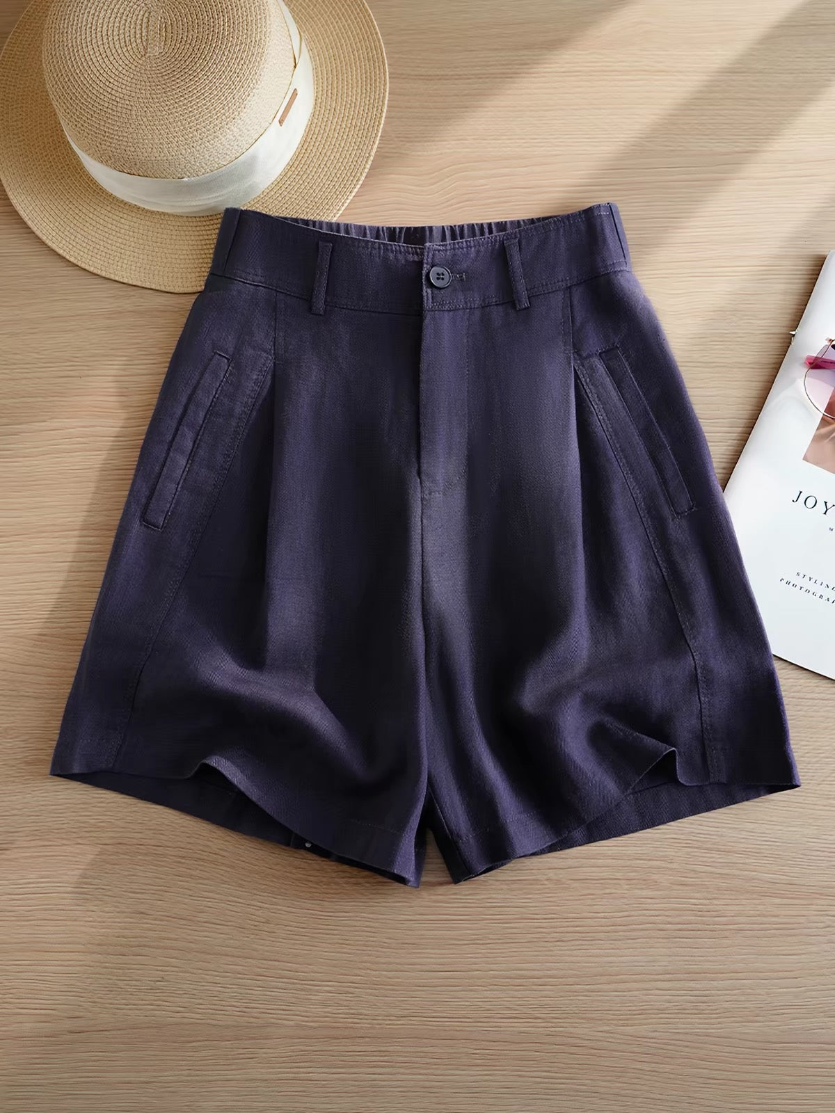 Duwies Women's Linen Shorts
