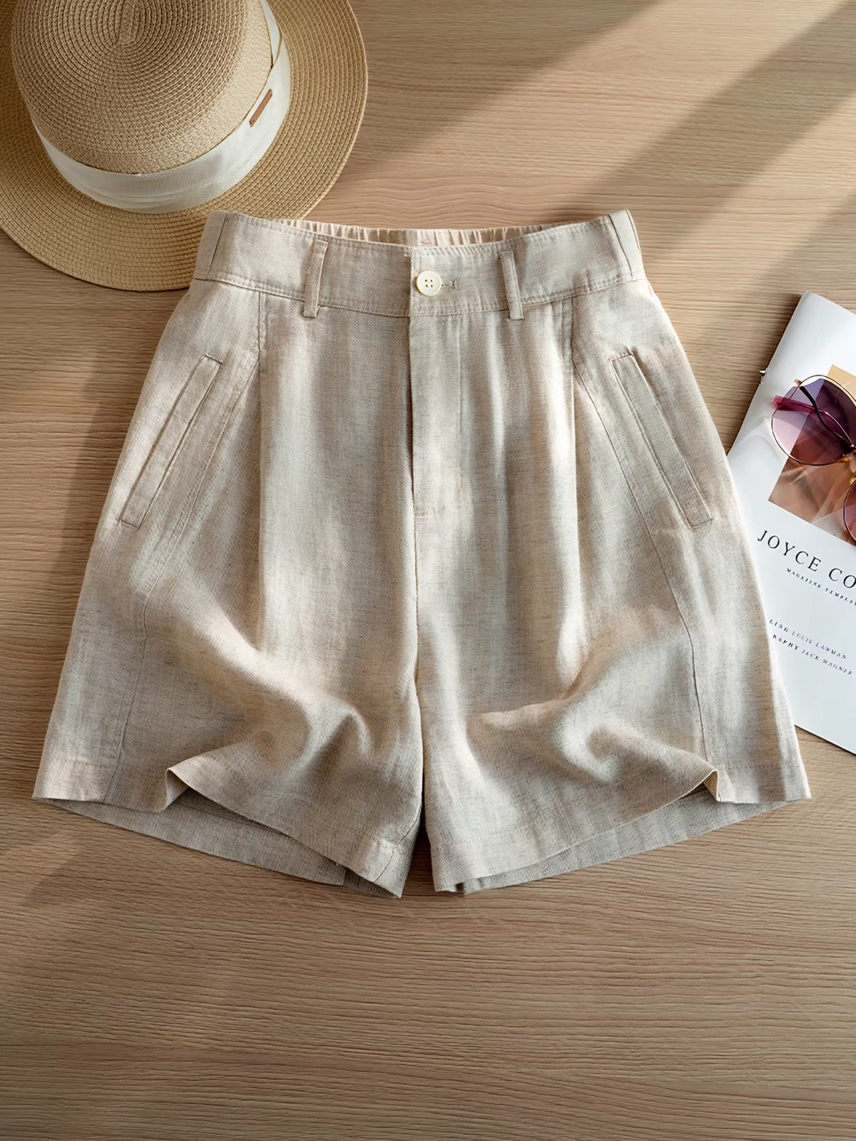 Duwies Women's Linen Shorts