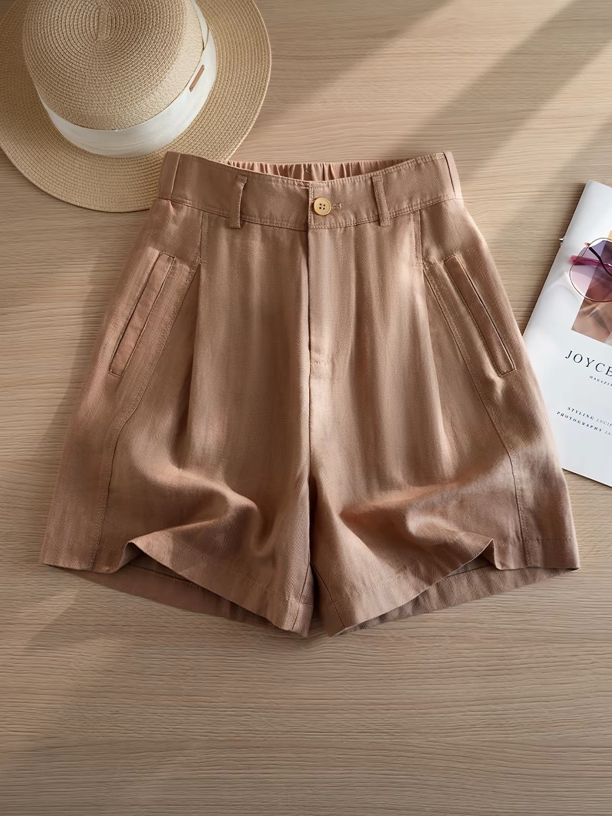 Duwies Women's Linen Shorts