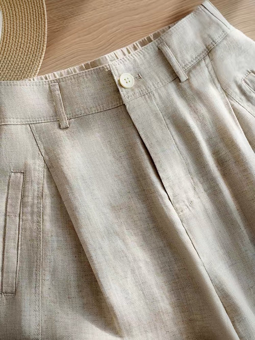 Duwies Women's Linen Shorts