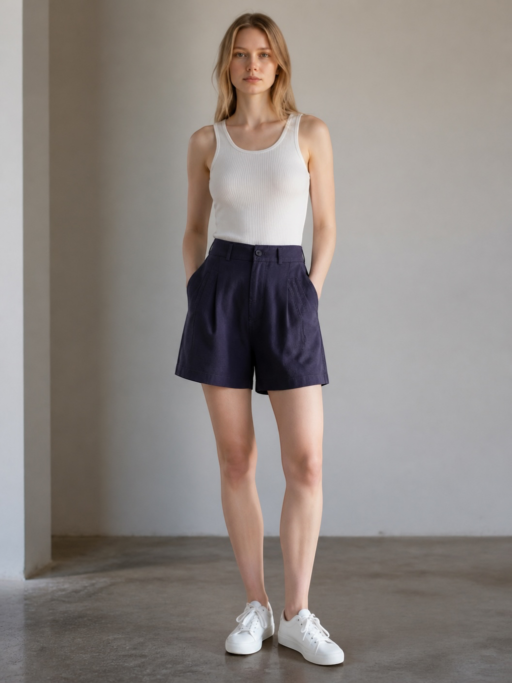 Duwies Women's Linen Shorts